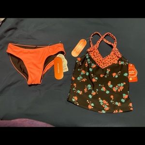 NWT Girls 2 Piece Swimsuit